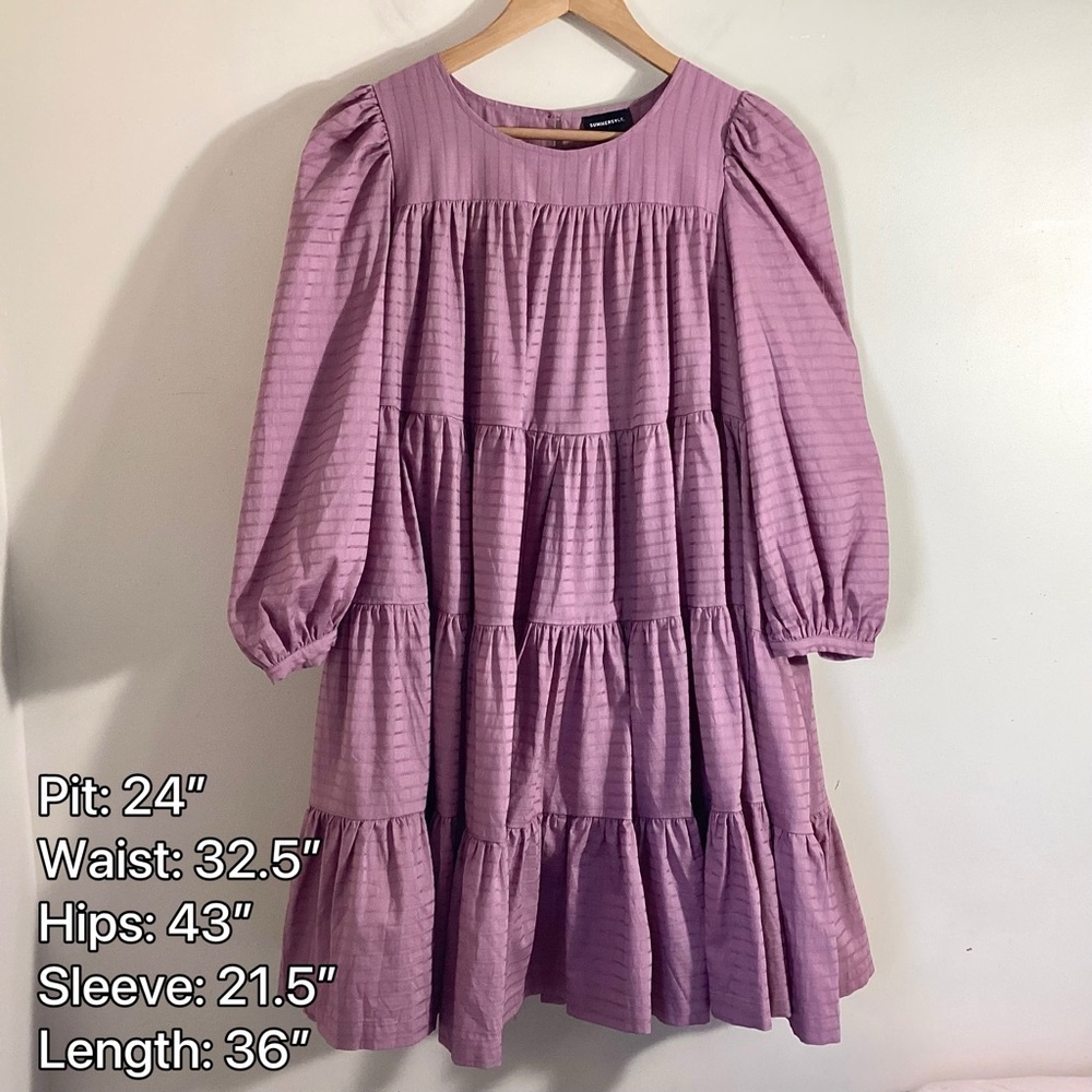 Summersalt The Tiered Mini Oversized Babydoll Dress Large - Picture 5 of 15
